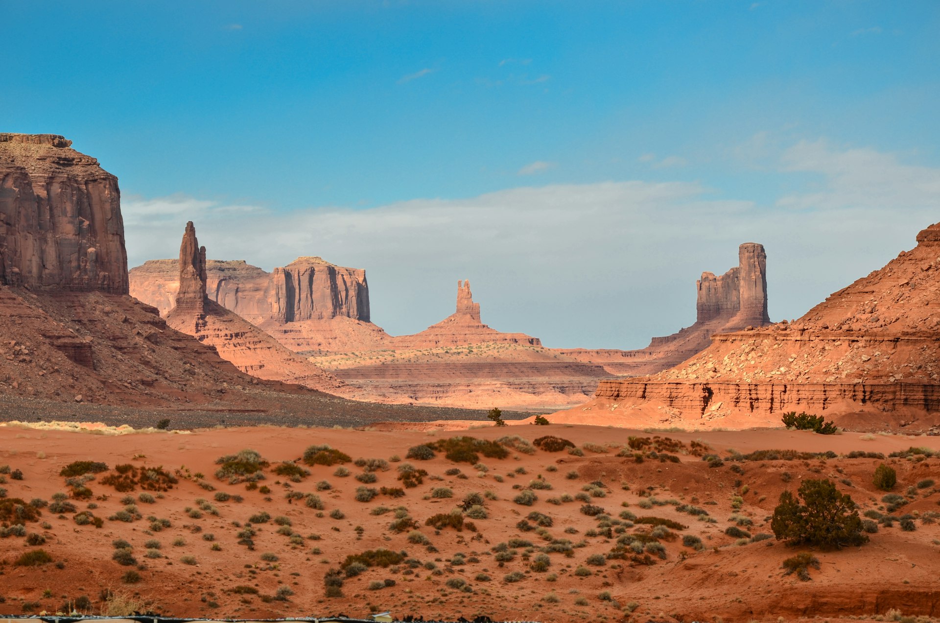 Nevada desert landscape with mountain formations